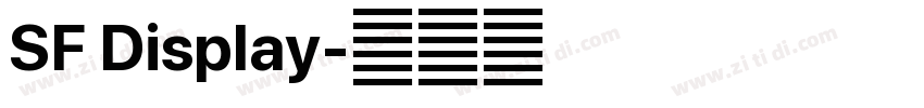 SF Display字体转换